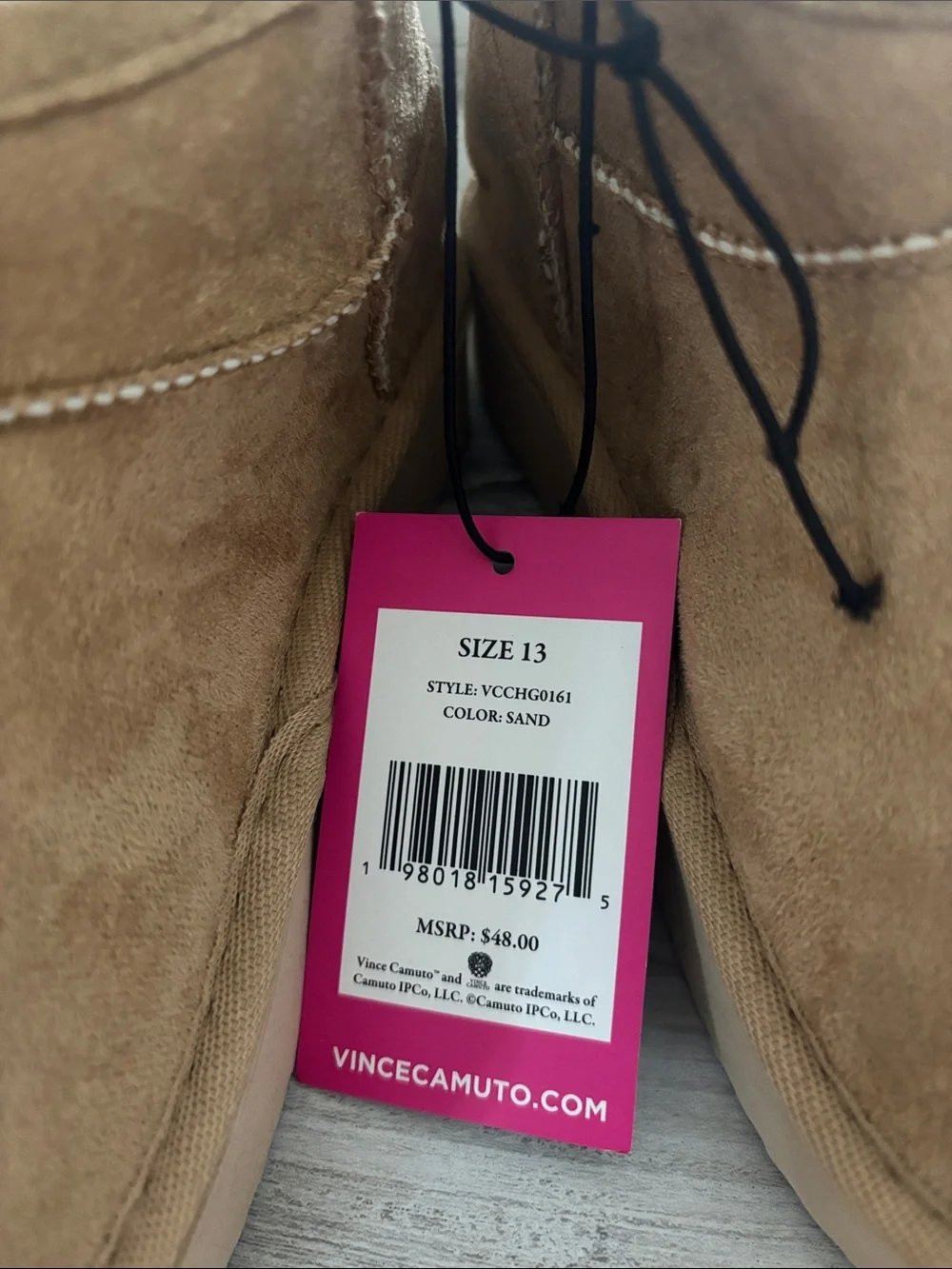 Vince Camuto tan suede